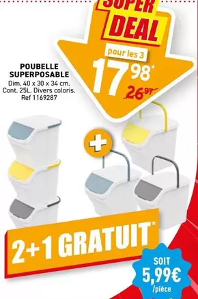 POUBELLE SUPERPOSABLE