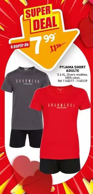 De - PYJAMA SHORT ADULTE