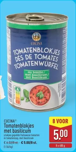 De - Tomatenblokjes met basilicum