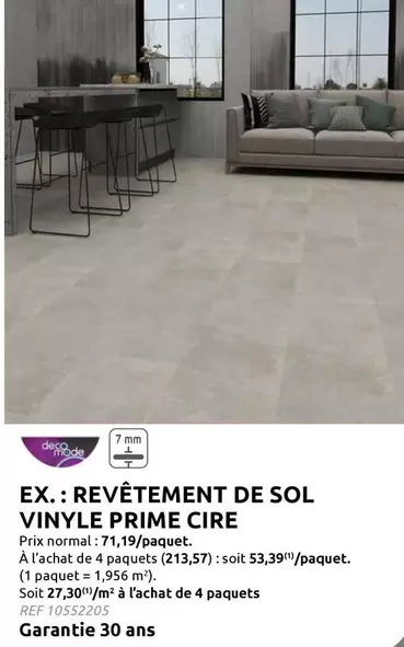 De - REVÊTEMENT DE SOL VINYLE PRIME CIRE