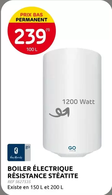 Go - BOILER ÉLECTRIQUE RÉSISTANCE STÉATITE