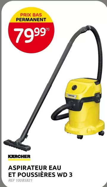 Karcher - ASPIRATEUR EAU ET POUSSIÈRES WD 3
