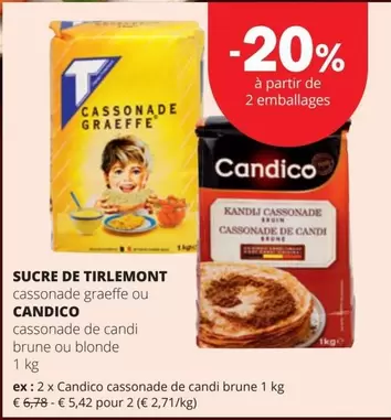 De - cassonade graeffe ou CANDICO cassonade de candi