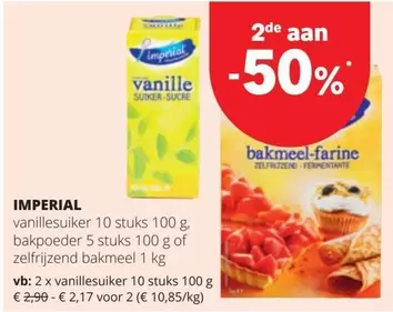 Vanillesuiker, bakpoeder of zelfrijzend bakmeel