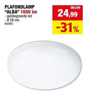 PLAFONDLAMP "ALBA" 1650 Im