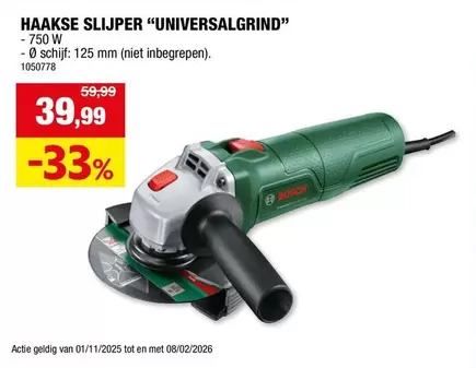 Bosch - HAAKSE SLIJPER "UNIVERSALGRIND"