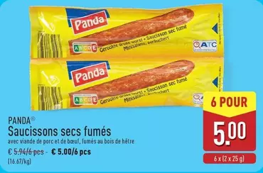 Panda - Saucissons secs fumés