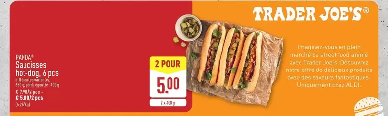 Panda - Saucisses hot-dog