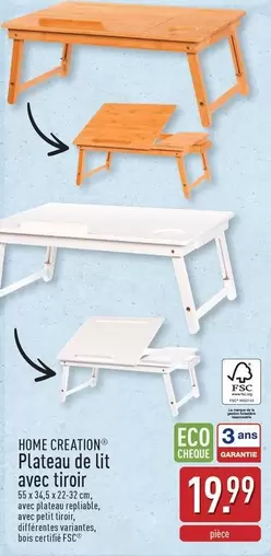 De - Plateau de lit avec tiroir