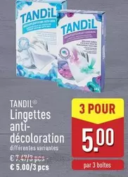 Lingettes anti-décoloration