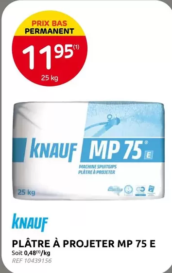 PLATRE À PROJETER MP 75 E