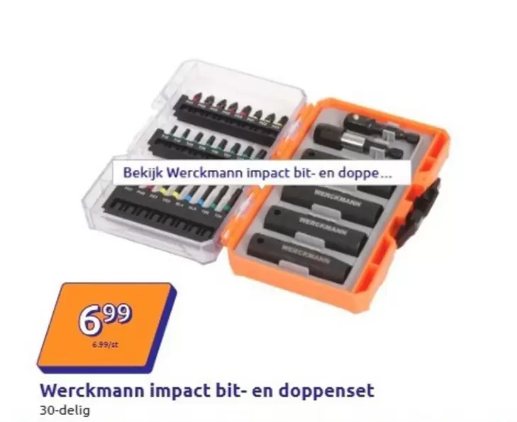 impact bit- en doppenset