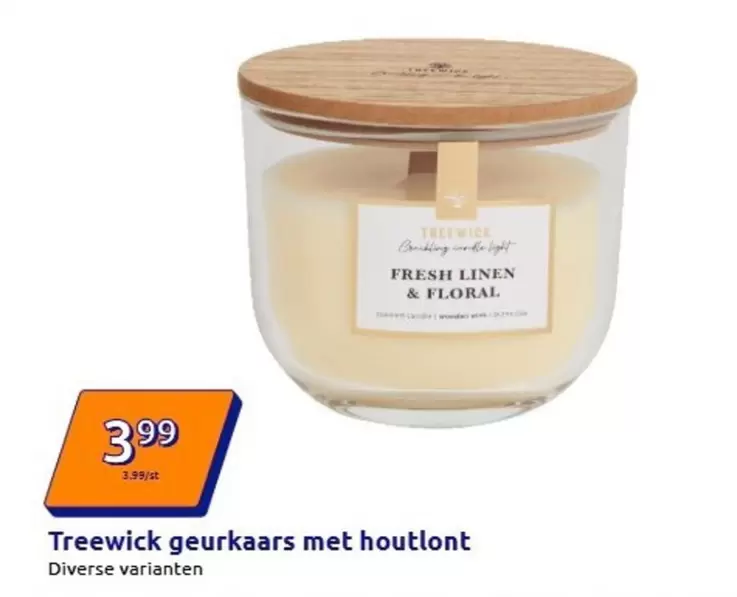 Geurkaars Met Houtlont