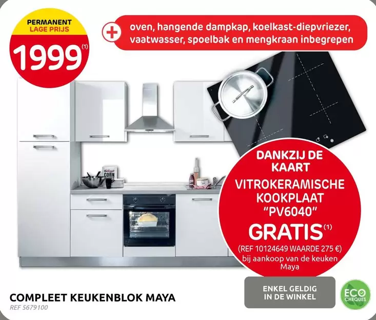 De - COMPLEET KEUKENBLOK MAYA