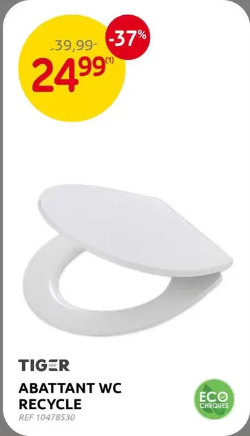 Tiger - ABATTANT WC RECYCLE