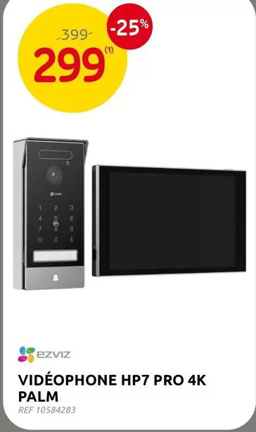 VIDÉOPHONE HP7 PRO 4K PALM