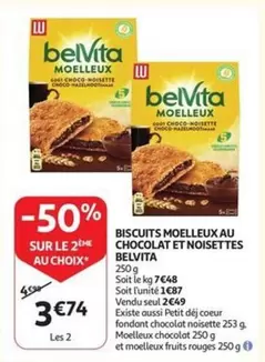 Go - BISCUITS MOELLEUX AU CHOCOLAT ET NOISETTES