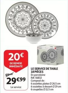 De - LE SERVICE DE TABLE 18 PIÈCES
