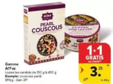 Pearl -  Couscous, Stuffed Vine Leaves