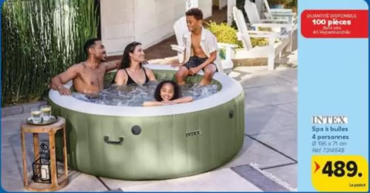 Intex - Spa à bulles 4 personnes