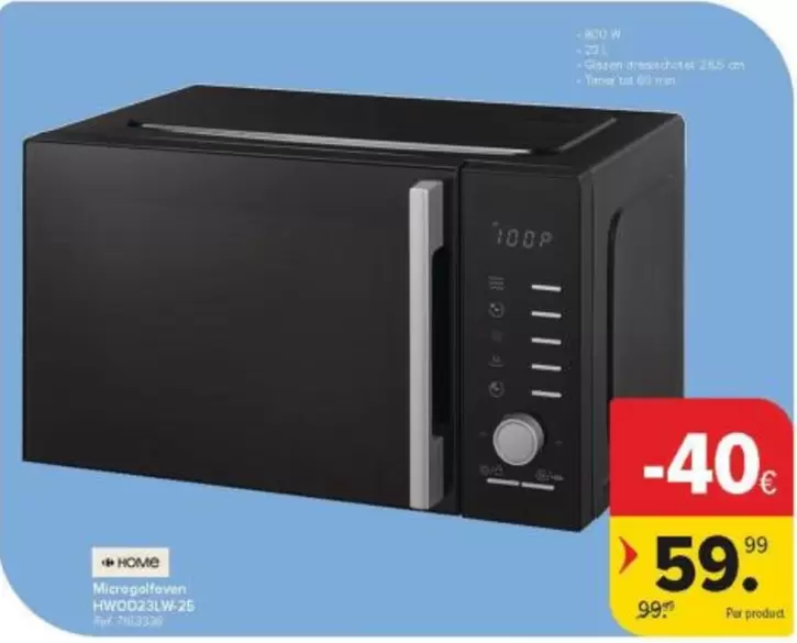 Microgolfoven HWO23SLW-2S