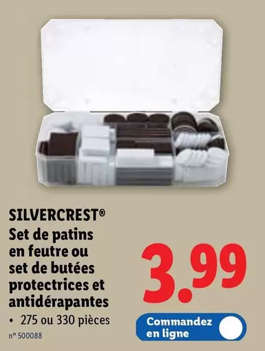 De - Set de patins en feutre ou set de butées protectrices et antidérapantes