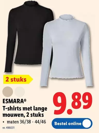 T-shirts met lange mouwen, 2 stuks