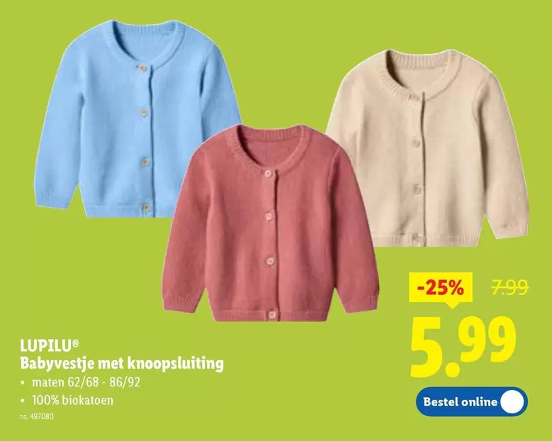 Babyvestje met knoopsluiting