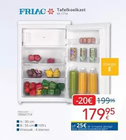 De - Tafelkoelkast KK 1714