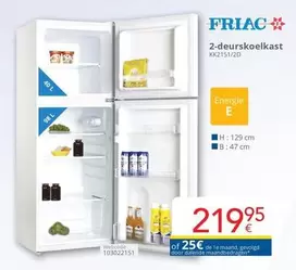 De - 2-deurskoelkast KK2151/20