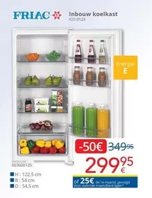 De - Inbouw koelkast ICO 0125