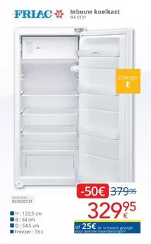 De - Inbouw koelkast