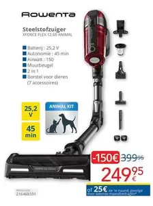 De - Steelstofzuiger XFORCE FLEX 12.60 ANIMAL