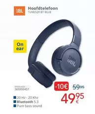 JBL - TUNE520 BT BLUE