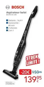 Bosch - Aspirateur balai BCHF216 5/8