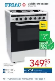 De - Cuisinière mixte GFMA7000