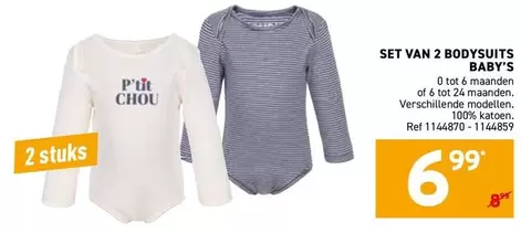SET VAN 2 BODYSUITS BABY'S