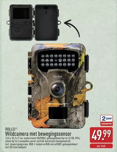 Wildcamera met bewegingssensor