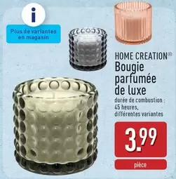 De - Bougie parfumée de luxe
