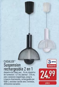 De - Suspension rechargeable 2 en 1