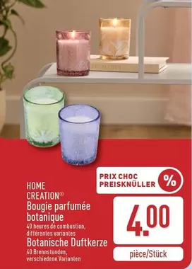 De - Bougie parfumée botanique