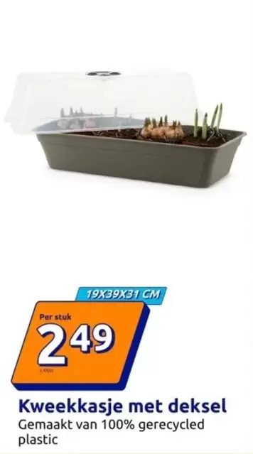 Kweekkasje met deksel