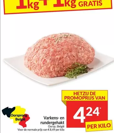 De - Varkens- en rundergehakt
