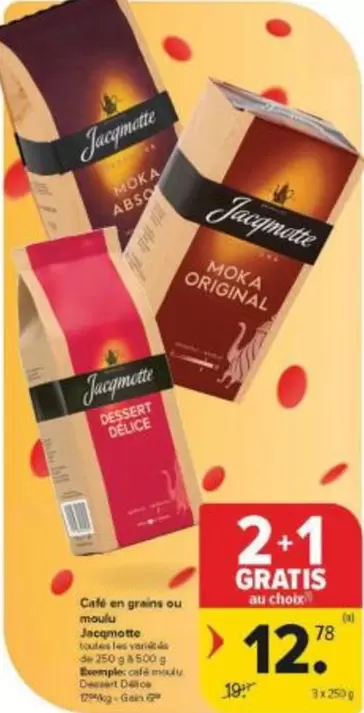 De - Café en grains ou moulu