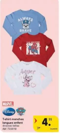 Marvel - T-shirt manches longues enfant