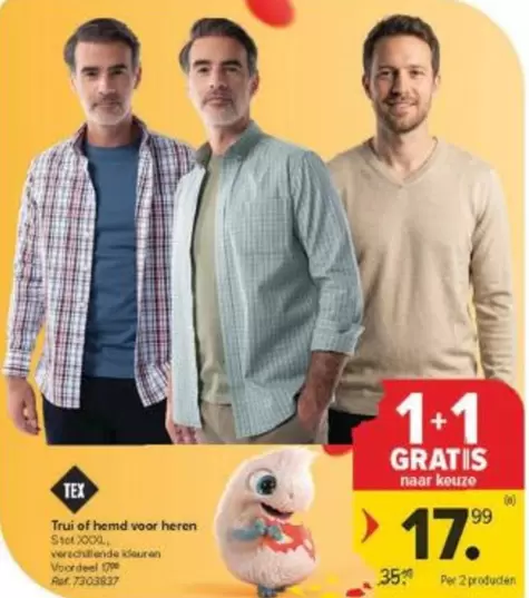 Trui of hemd voor heren