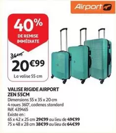 De - VALISE RIGIDE ZEN 55CM