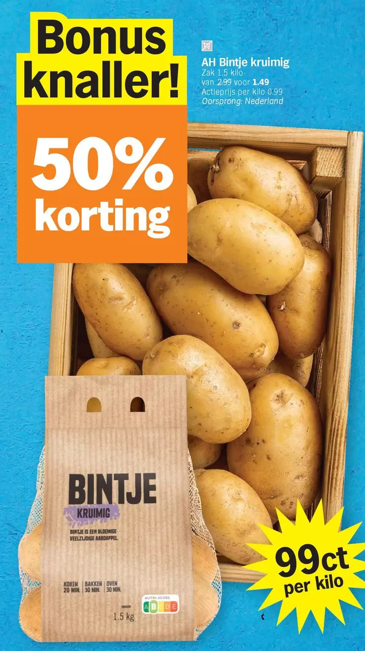 De - Bintje kruimig
