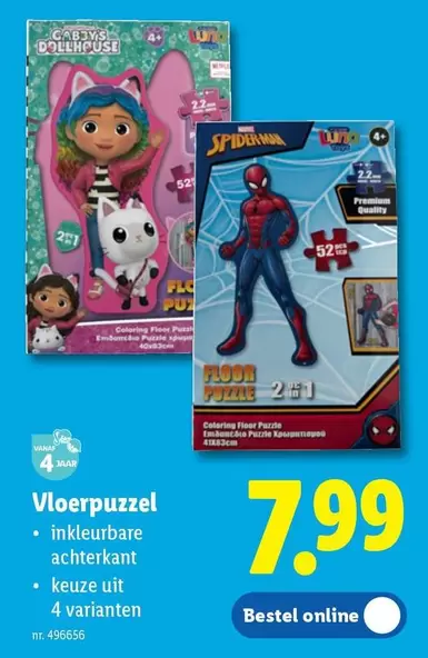 Spider Man - Vloerpuzzel