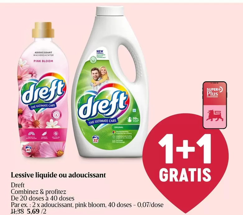 Pink - Lessive liquide ou adoucissant